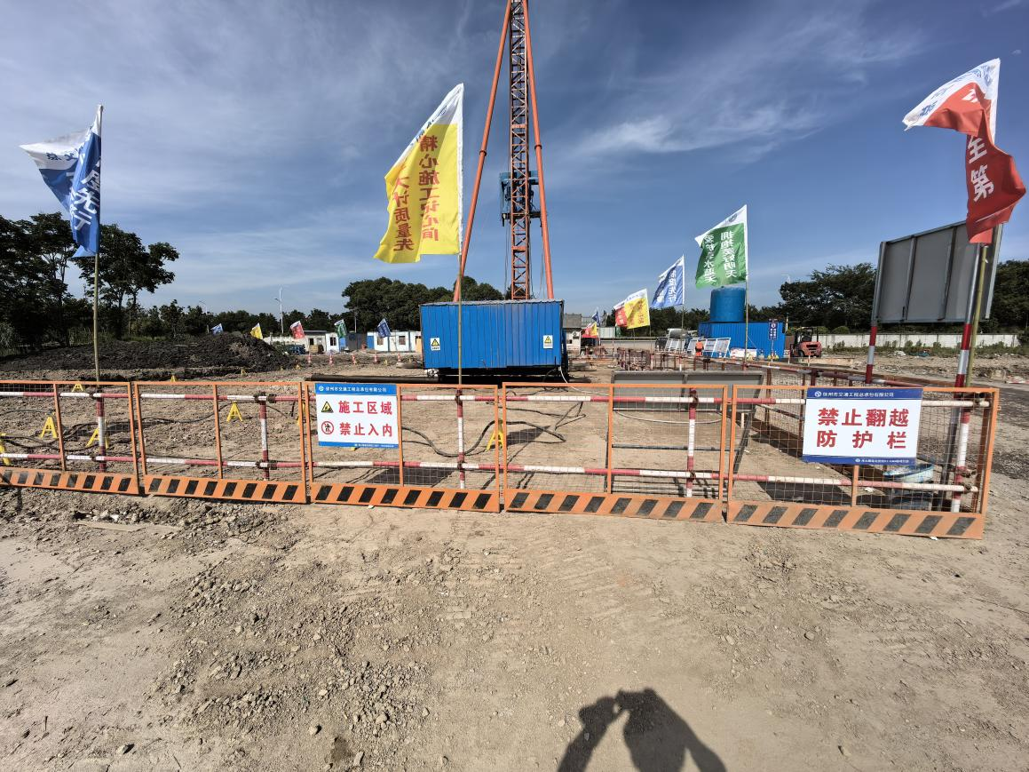 海太長(zhǎng)江隧道北接線工程HM4標(biāo) 水泥攪拌樁試樁圓滿完成